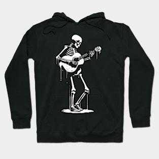 skeleton playing the guitar Hoodie